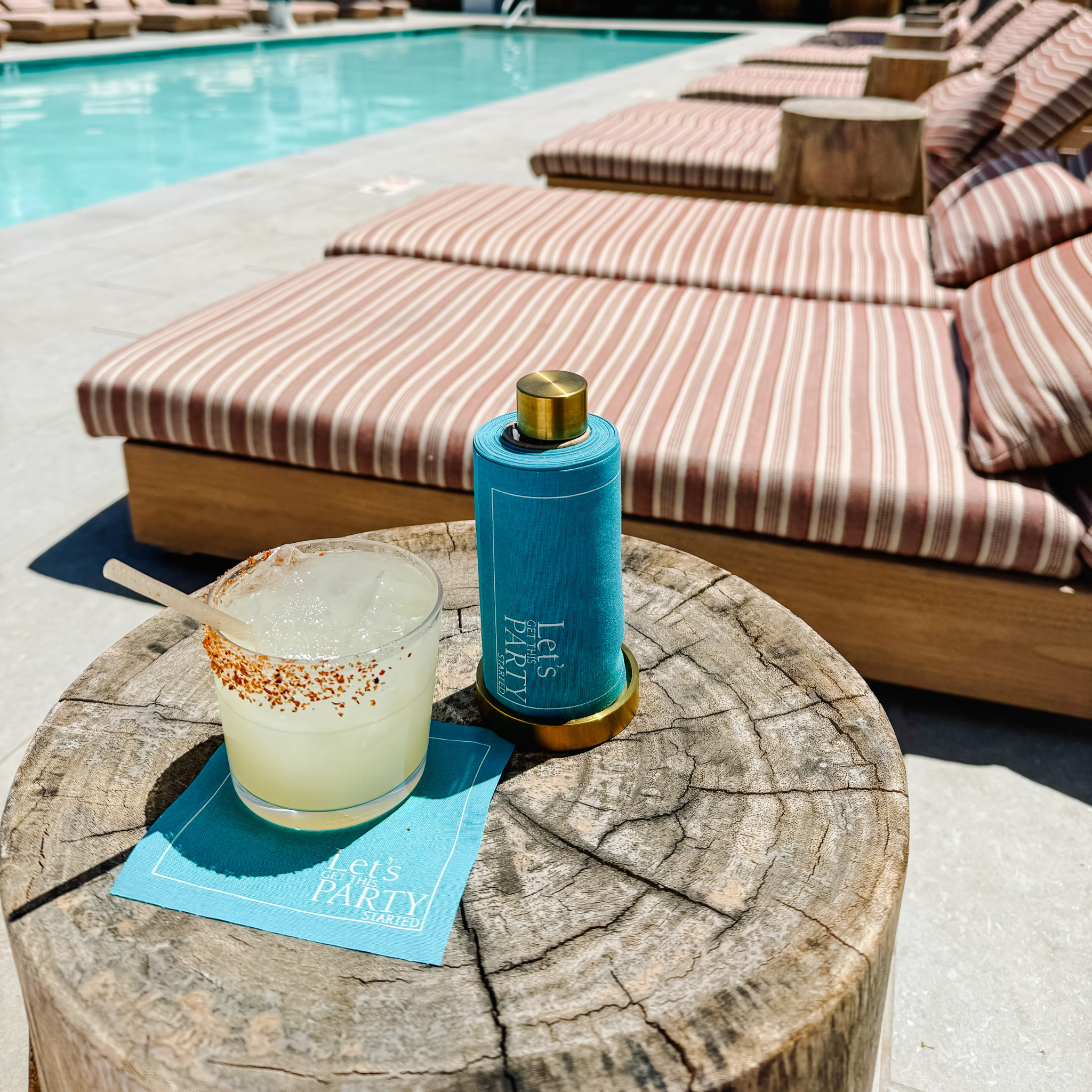 The Real Teal Cocktail Napkins