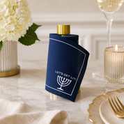 Let's Get Lit Cocktail Napkins - Midnight City Navy Blue