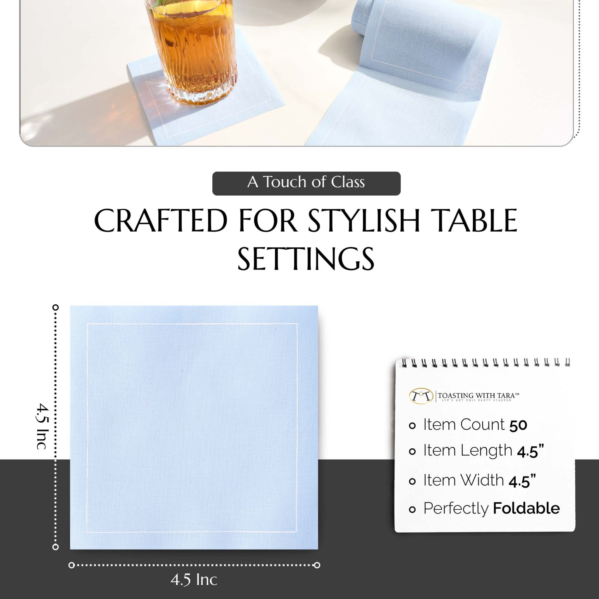 Glass Slipper Cocktail Napkins