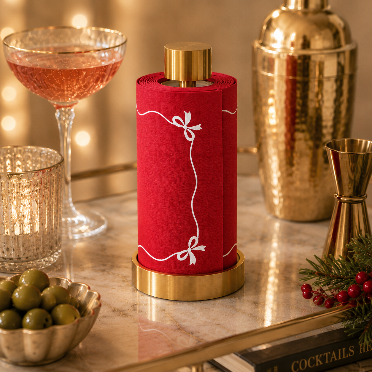 Tied with a Bow Cocktail Napkins