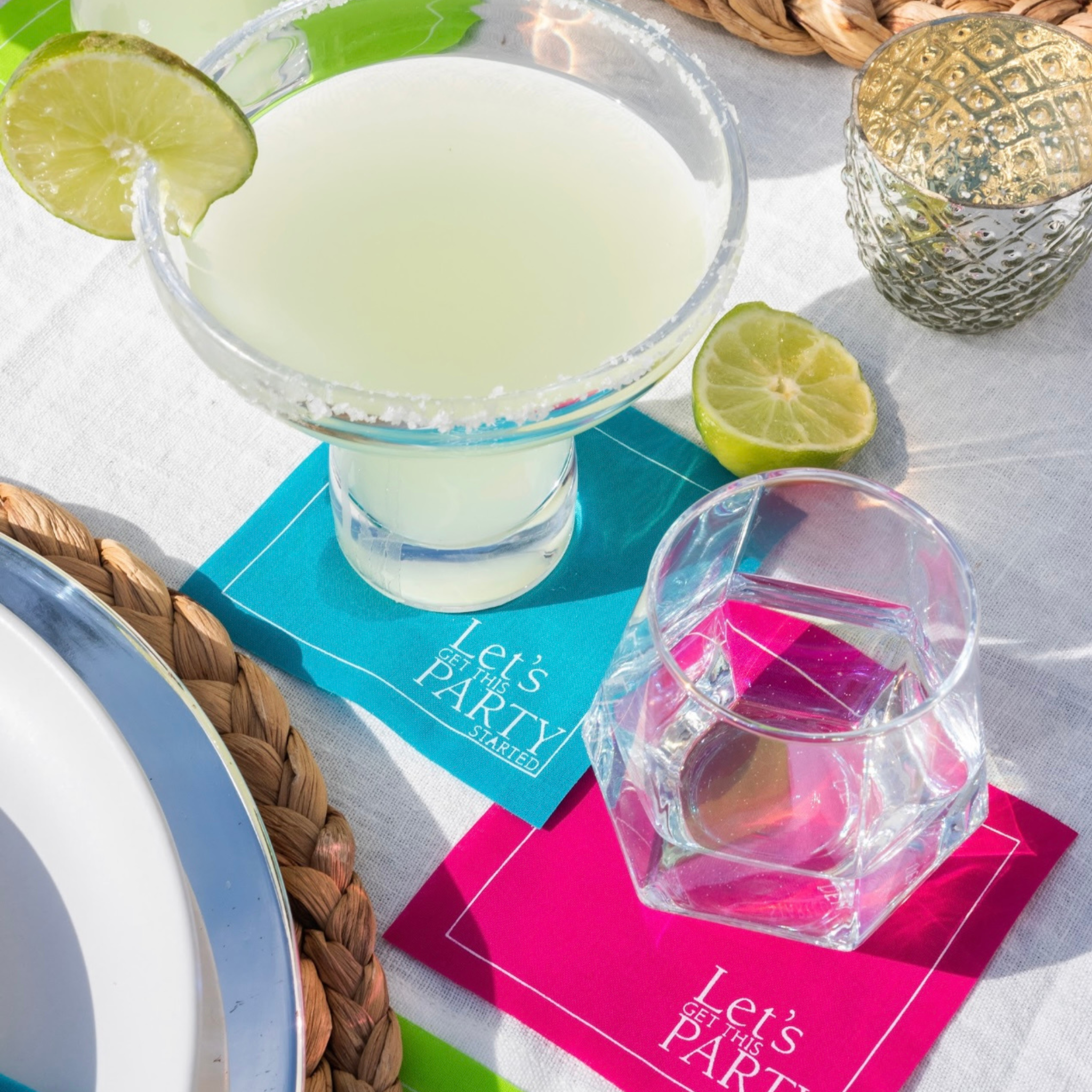 The Real Teal Cocktail Napkins