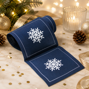 Let it Snow Cocktail Napkins - Mystic Blue